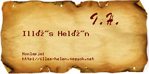 Illés Helén névjegykártya